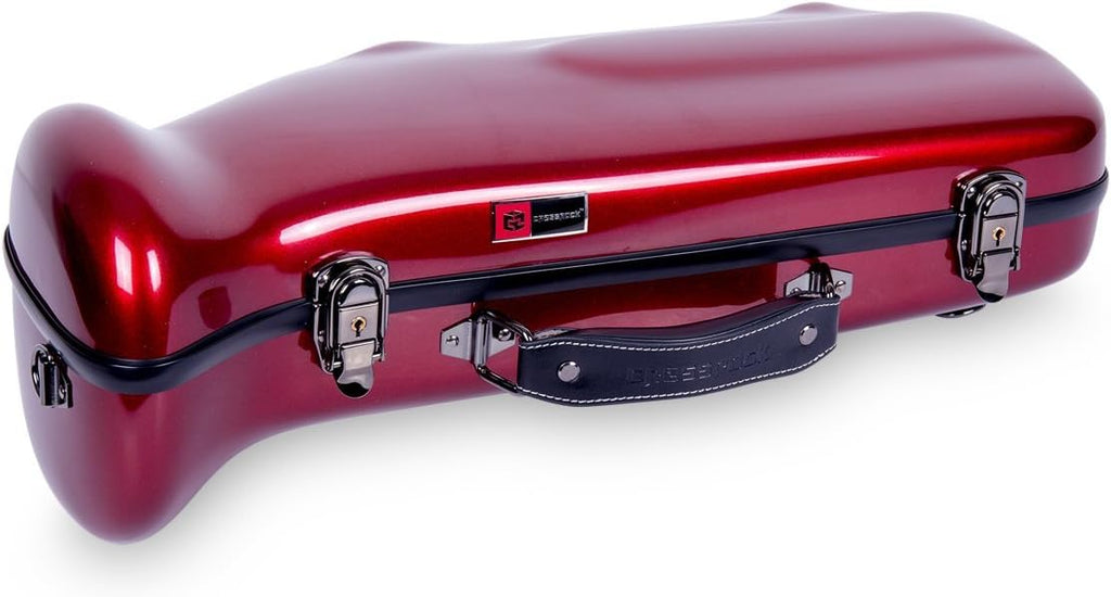 Crossrock Fiberglass Case fits for Trumpet with removable shoulder straps-Black(CRF1020TRBK)