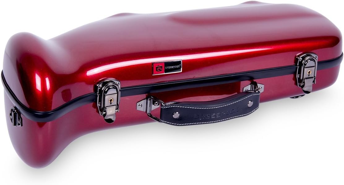 Crossrock Fiberglass Case fits for Trumpet with removable shoulder straps-Black(CRF1020TRBK)