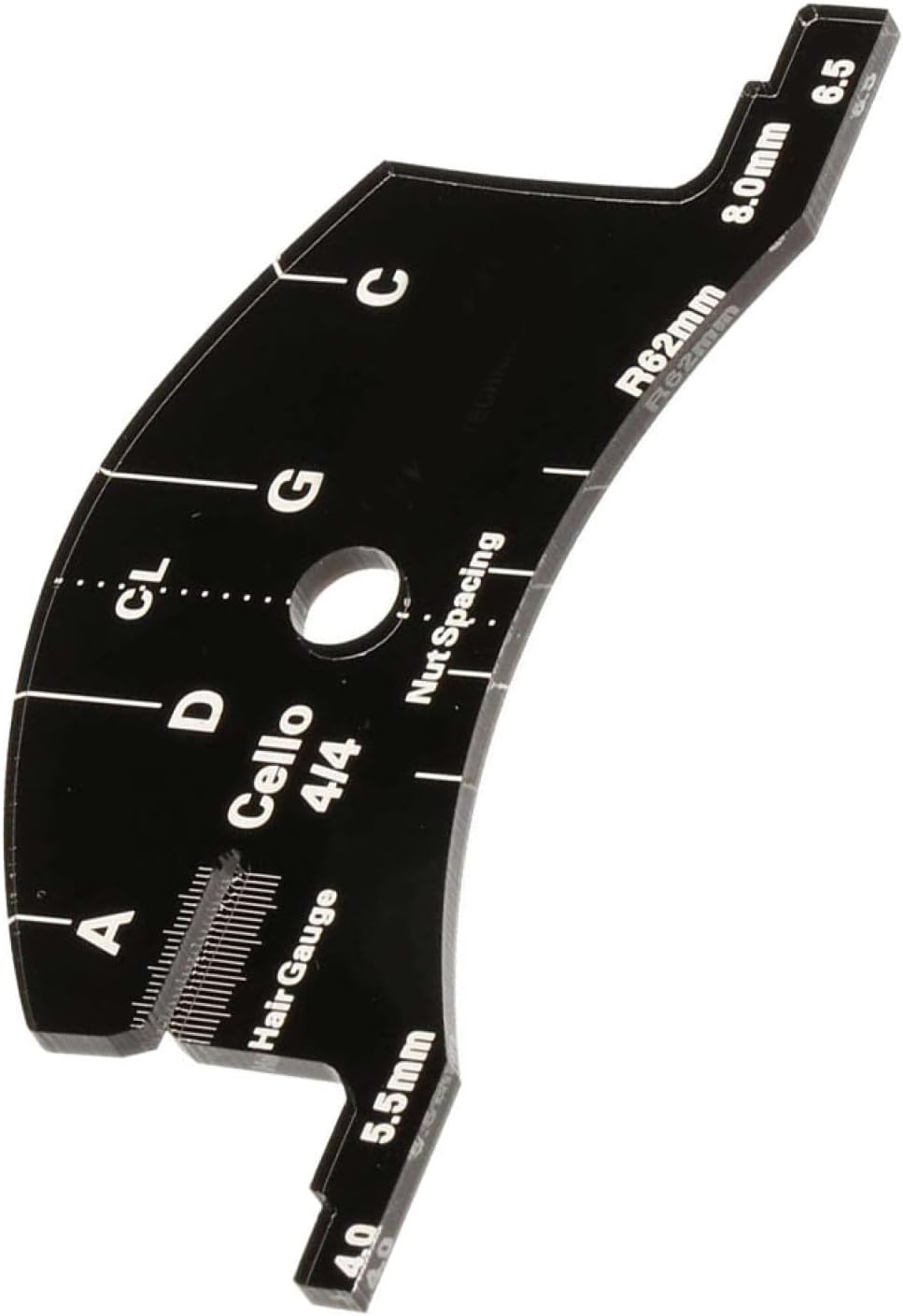 BESTonZON Violin Multifunctional Measuring Ruler Accurate Violin Bridge Tool Easy to Use Accessory