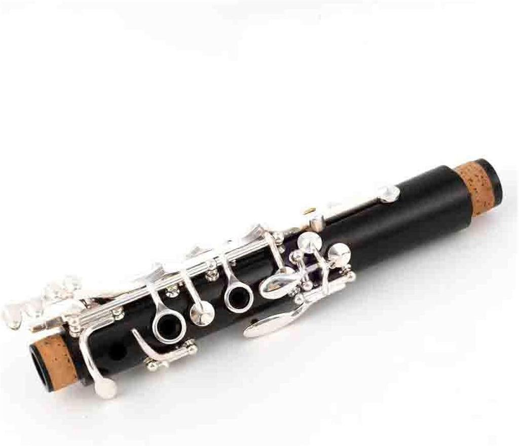 Ebony Clarinet Bb Silver Plated 17 Keys Wood Clarinet Instrument
