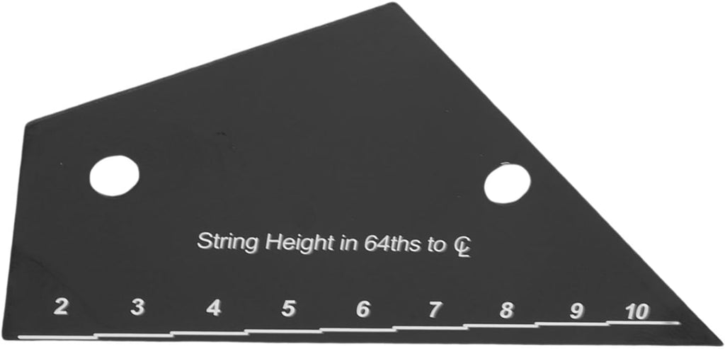Guitar String Action Gauge, Precise Inch Metric 64ths Measurements Multi Functional Pickup Height Ruler Guitar String Height Gauge, Setup Tool with Pick and Truss Rod Tool