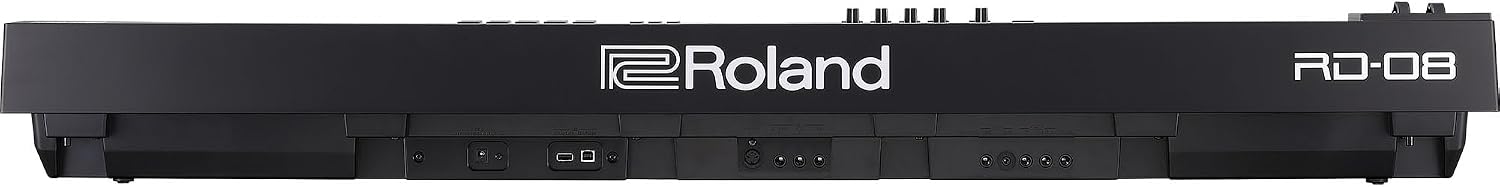 Roland RD-08 Stage Piano | Authentic RD Sound & Playability | 88-Note Weighted-Action PHA-4 Keyboard | Bundle, H&A Keyboard Stand, Sustain Pedal, Piano Bench & Studio Monitor Headphones