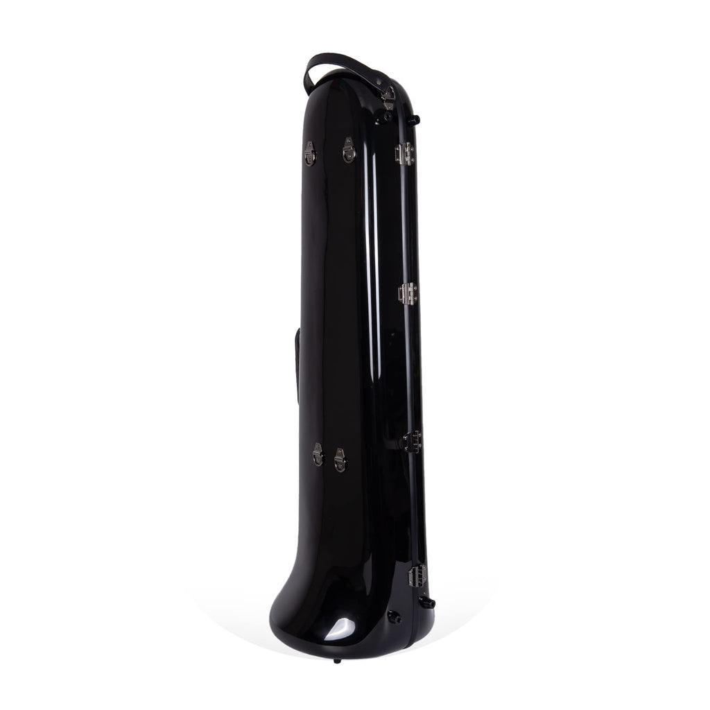 Crossrock Fiberglass Case fits for Trumpet with removable shoulder straps-Black(CRF1020TRBK)