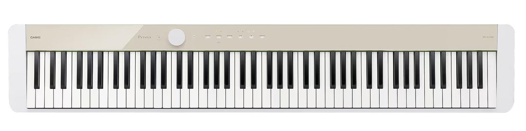 Casio PX-S1100 Privia Digital Piano - Black Bundle with CS-68 Furniture Stand, SP-34 Three Pedal System, Furniture Bench, Instructional Book, Instructional Video, and Austin Bazaar Polishing Cloth