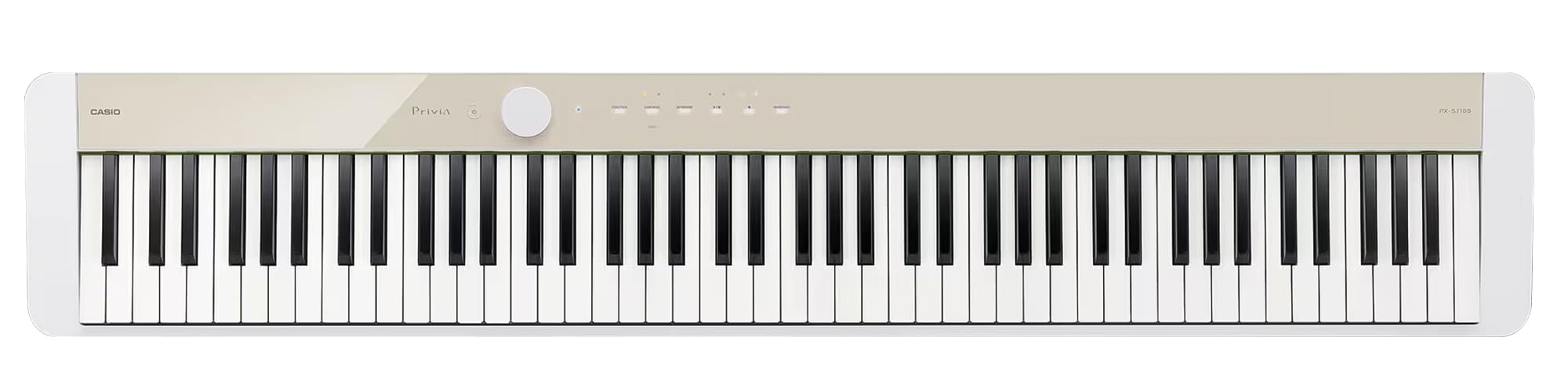 Casio PX-S1100 Privia Digital Piano - Black Bundle with CS-68 Furniture Stand, SP-34 Three Pedal System, Furniture Bench, Instructional Book, Instructional Video, and Austin Bazaar Polishing Cloth