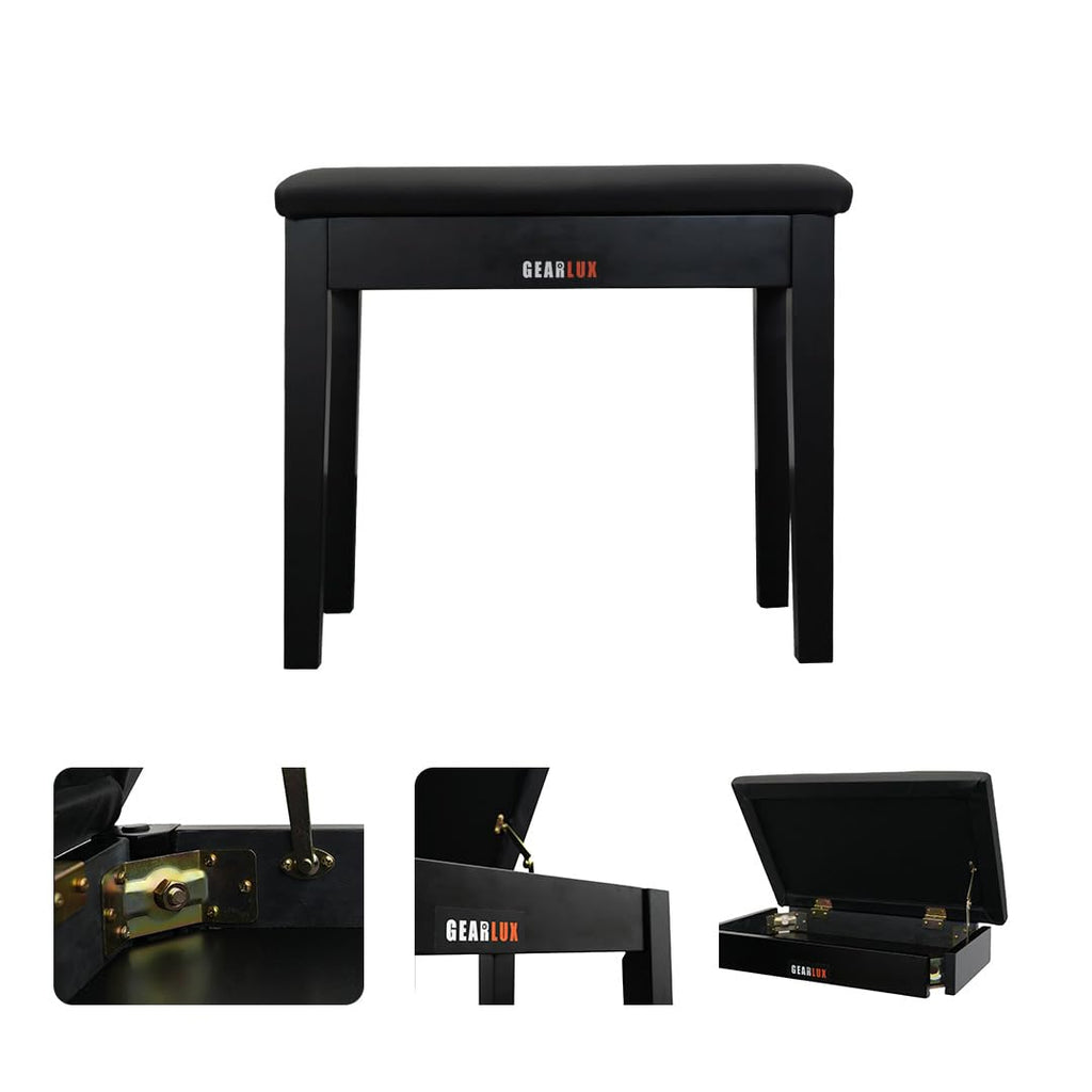 Casio Privia PX-S7000 Digital Piano - Black Bundle with Bench, Stand, Triple Pedal Unit, Headphones, Piano Book, Online Piano Lessons, Austin Bazaar Instructional DVD, and Polishing Cloth