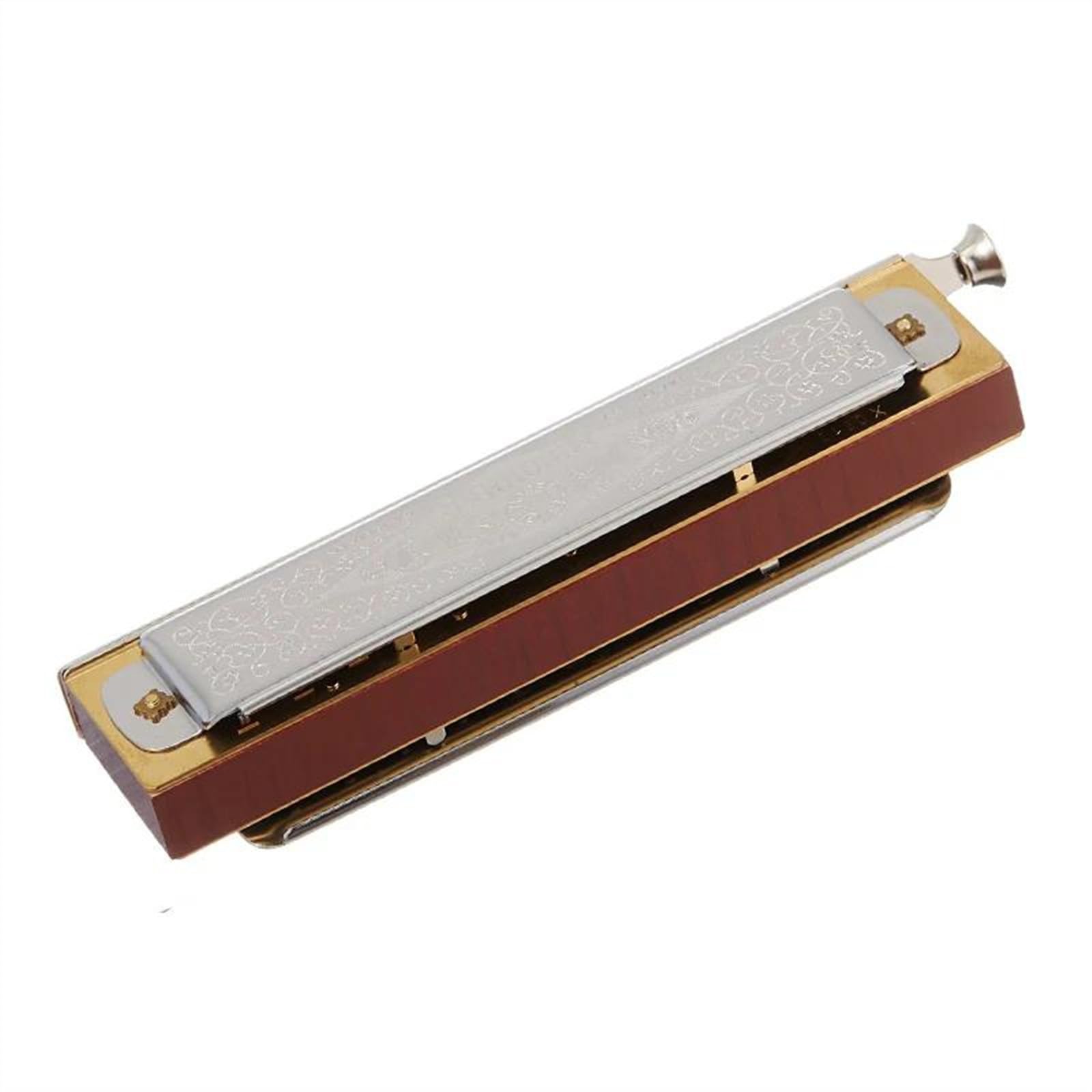 Chromatic Harmonica 12 Holes Harp Mouth Organ Key of C Musical Instruments(C)