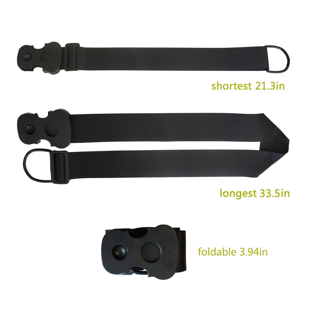 Cello Endpin Stopper Strap Anchor Rest Non-Slip with 2 Holes Adjustable Chair Strap Thick Sponge Padding for Cello Playing or Practice (Black)