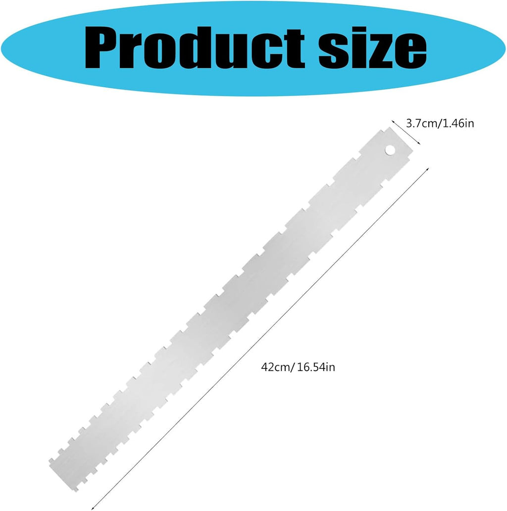 Precisions String Action Ruler Multifunctional String Ruler For Guitar And Bass With Easy To Read Conversion Chart Gauge