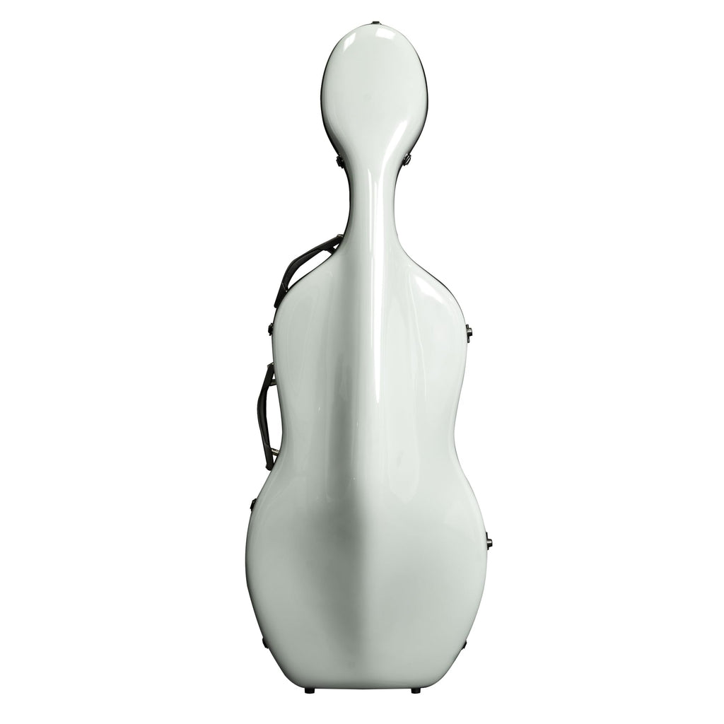 MI&VI CC-9001 Pure 100% Carbon Fiber Cello Case (Full Size) 4/4 with Wheels | Carry Straps | 8lb Lightweight | Tough Shell (3K Blue)