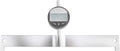 Digital Fretboard Radius Gauge and Guitar Neck Leveling Tool for Luthier Setup and Repair, Electric and Bass Guitar Action Ruler, String Instrument Calibration Kit, Silver Metal
