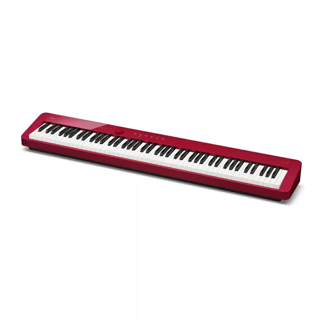 Casio PX-S1100 Privia Digital Piano - Black Bundle with CS-68 Furniture Stand, SP-34 Three Pedal System, Furniture Bench, Instructional Book, Instructional Video, and Austin Bazaar Polishing Cloth