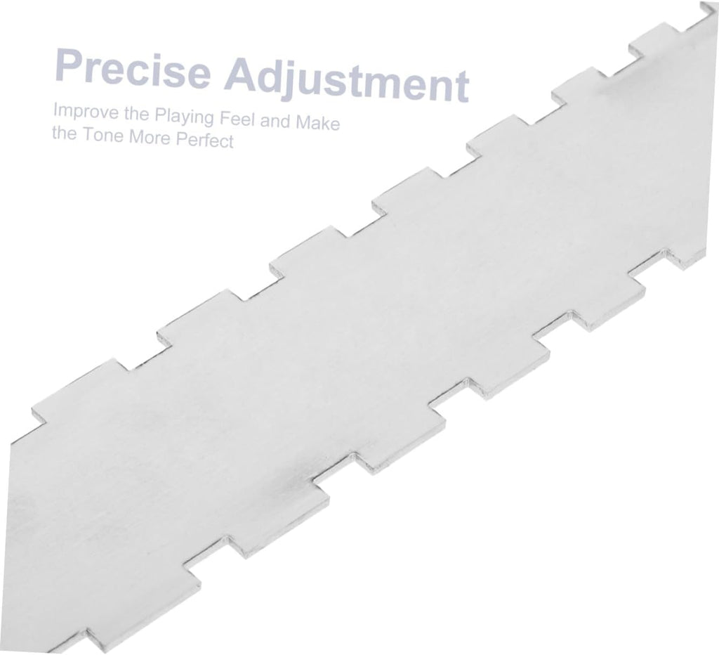 Luthier Guitar String Action Gauge Ruler with Notched Radius Gauge and Fret Rocker Tool for Electric and Acoustic Guitar Setup and String Height Measurement
