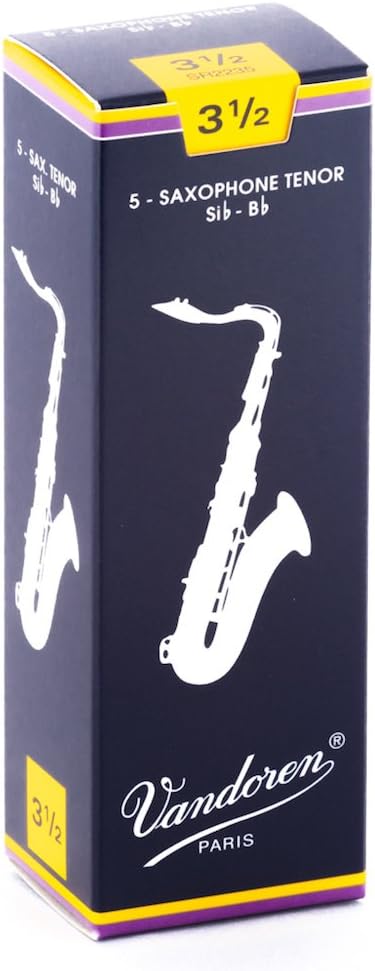 Vandoren SR423 Tenor Sax ZZ Reeds Strength 3; Box of 5