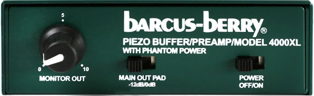 Barcus Berry 4000 1-Key Grand Piano and Harp Planar Wave System with Piezo Sensor - Bundle with XLR Cable, Instrument Cable, 1/4" Extension Cable, and Cable Ties