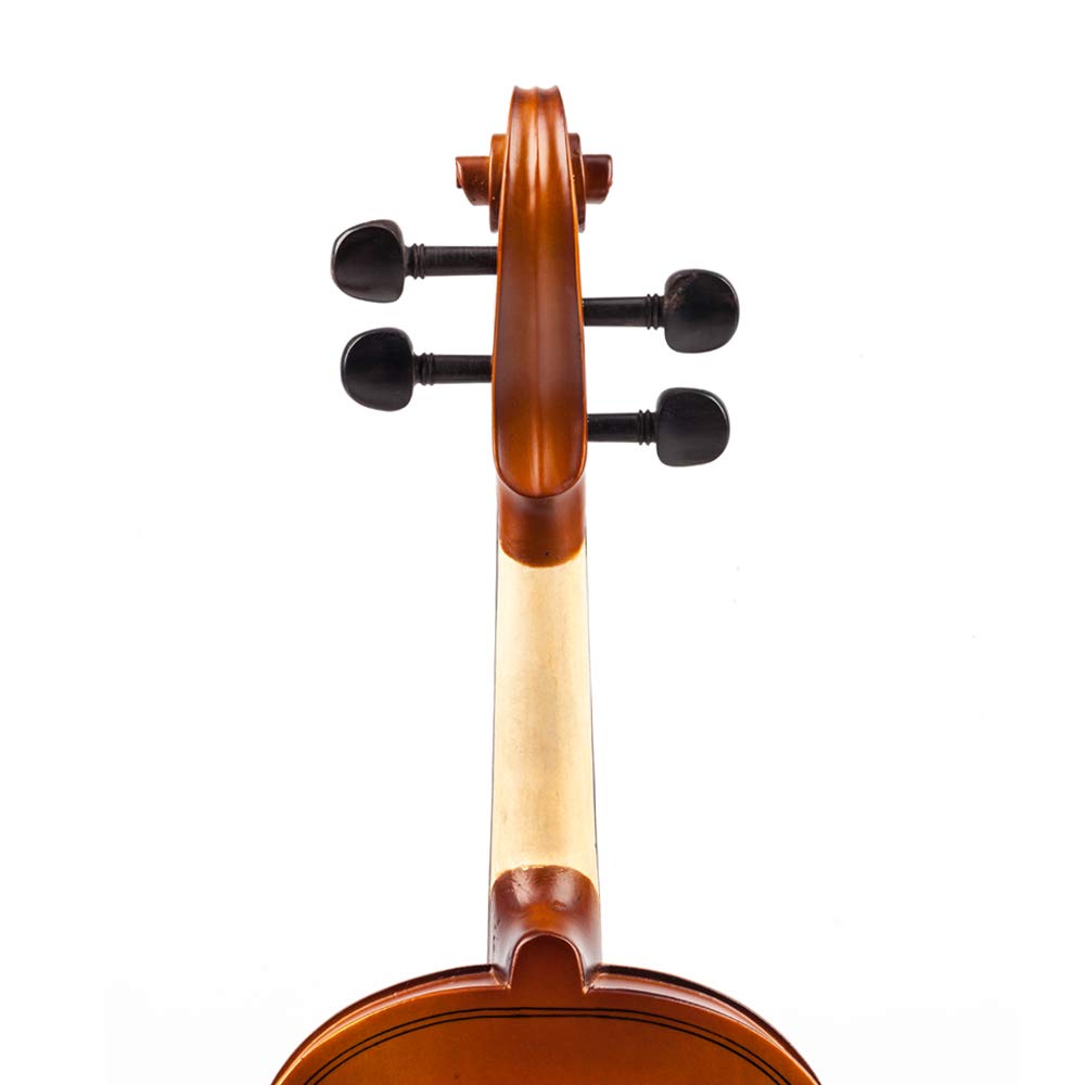 Ktaxon Acoustic Electric Violin, 4/4 Violin with EQ preamp and Ebony Accessories, Full-size Violin with AUX Cable, Shoulder Rest, Rosin, Extra String and Cleaning Cloth (Black)