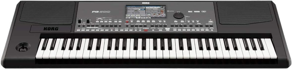Korg PA600 61-Key Professional Arranger Keyboard with Bench, Pedal and Accessory Bundle
