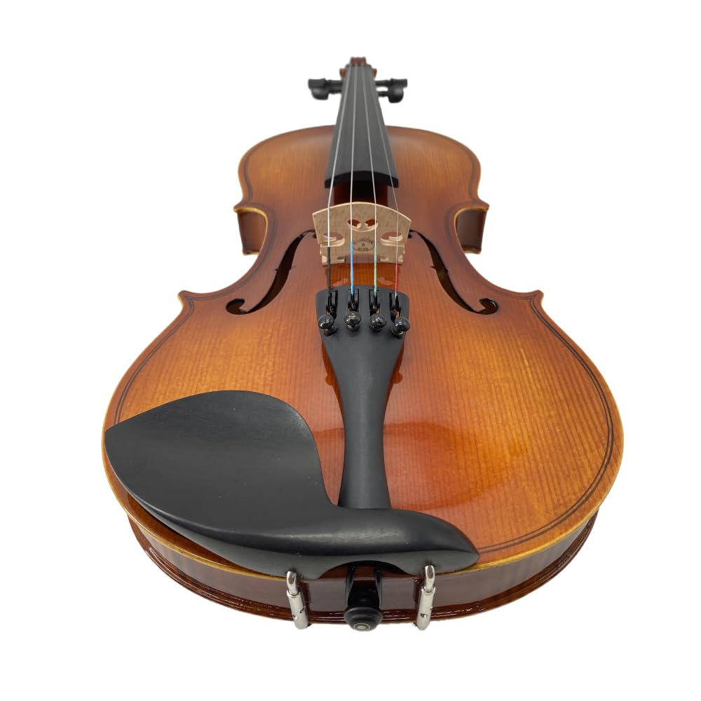 1/2 Violin Set for Beginners Violin Fiddle Set for Beginners with Shoulder Rest Bow Bridge Hard Case and Extra 4strings