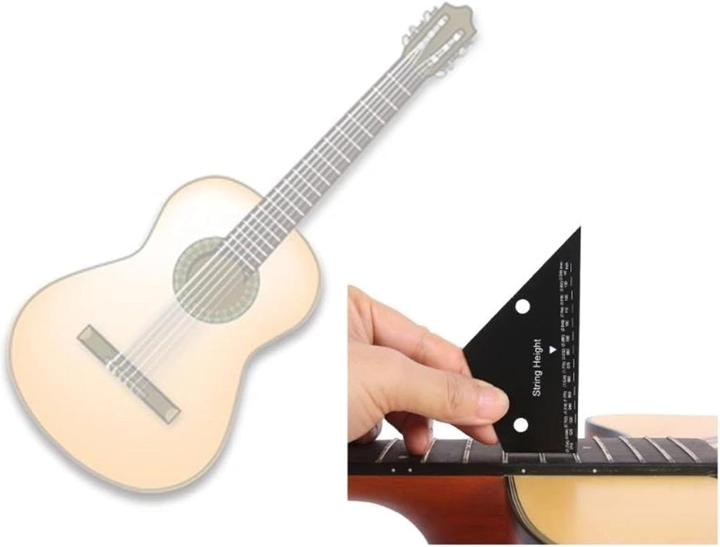 Guitar Repairing Tools Guitar String Height Ruler String Action Gauge Ruler Guitar Repairing Tool For Guitar Ukulele Bass Banjos Mandolin