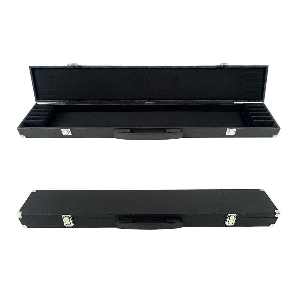 Violin Viola Cello Bow Case with Sturdy Handles,Lock Solid wood body Velvet lining Strong Light Hard (2 pcs bows)