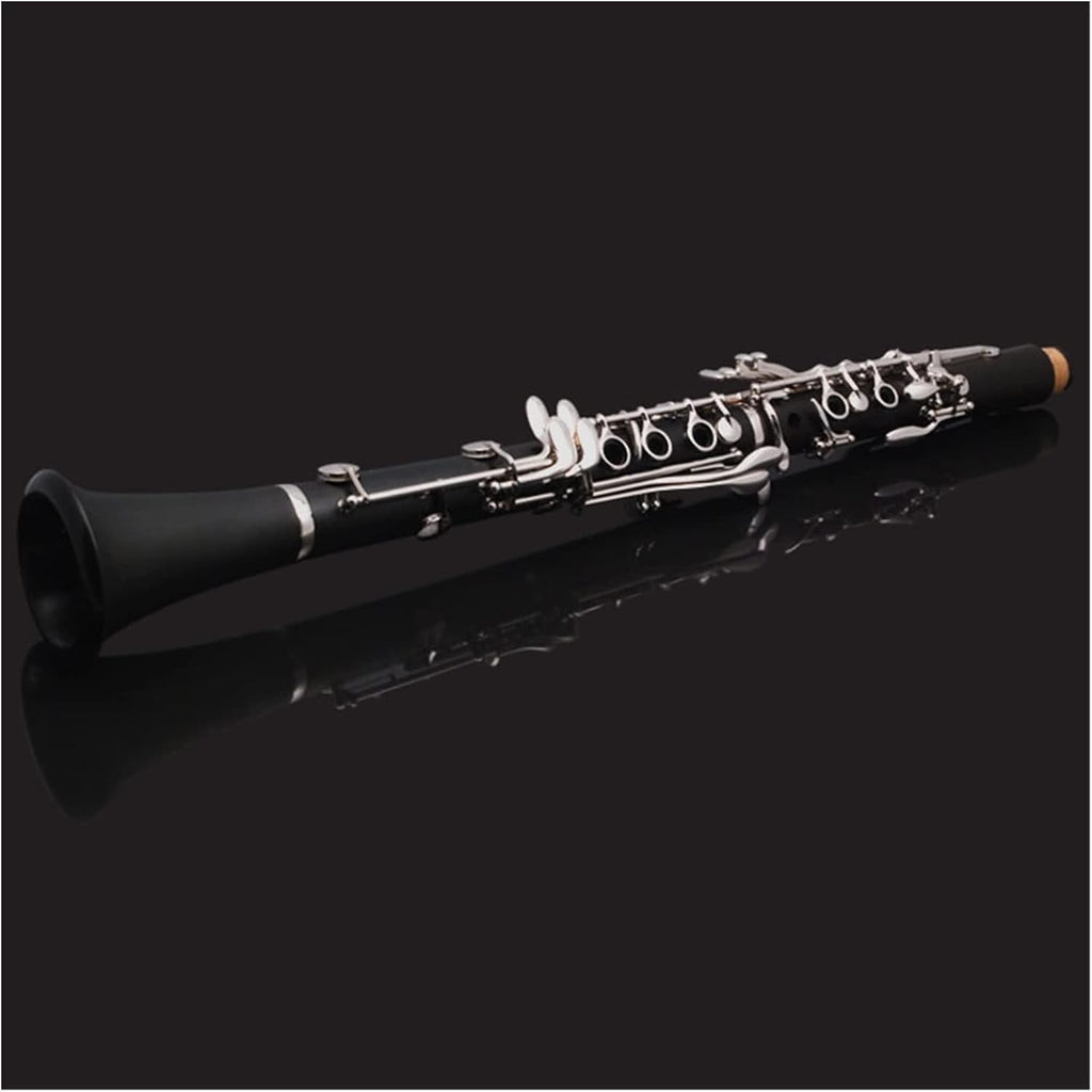 TSTS B-Flat Clarinet Nickel Plated for Beginners Adult Professional Playing Grades Clarinet for Beginner