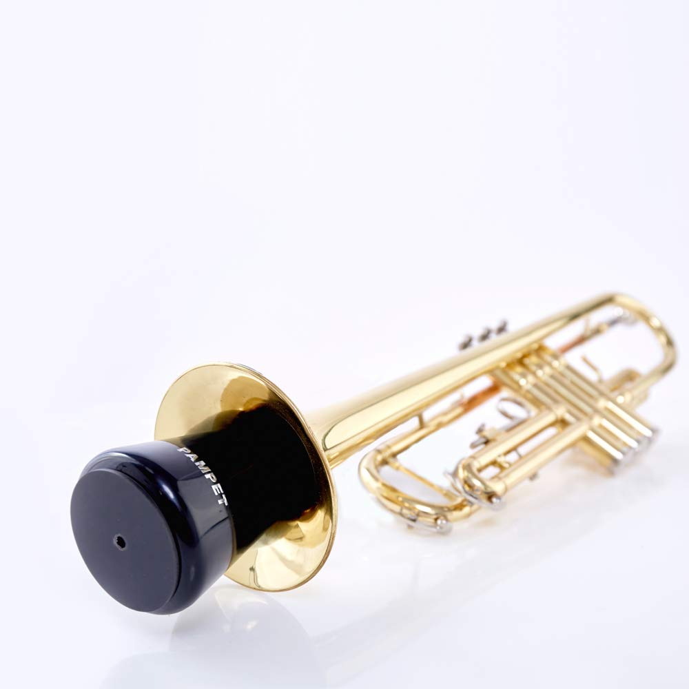 Pampet Lightweight Practice Trumpet Mute Silencer，Trumpet Straight Mute (Black)