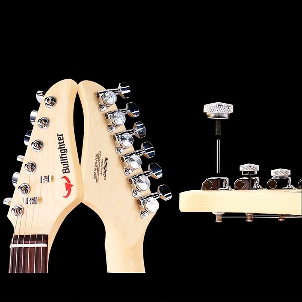 Professional Performance Rock Roll Rock Beginners Practice Electronic Guitar Set Roll Blues Heavy Metal Popular Music Electric Guitar with Big Bag Guitar Polishing Cloth Picks Orange (Orange)