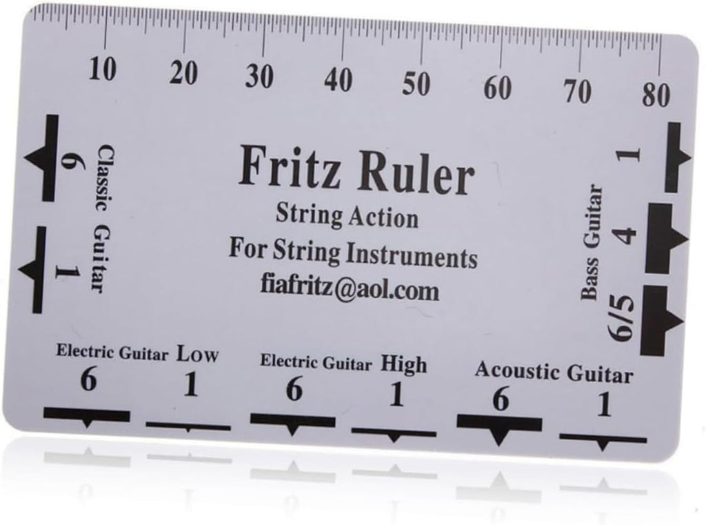 Abaodam Guitar Accessories Kit String Cutter Fret File Fingeraord Guard Action Ruler Guitar Frets Tool Set