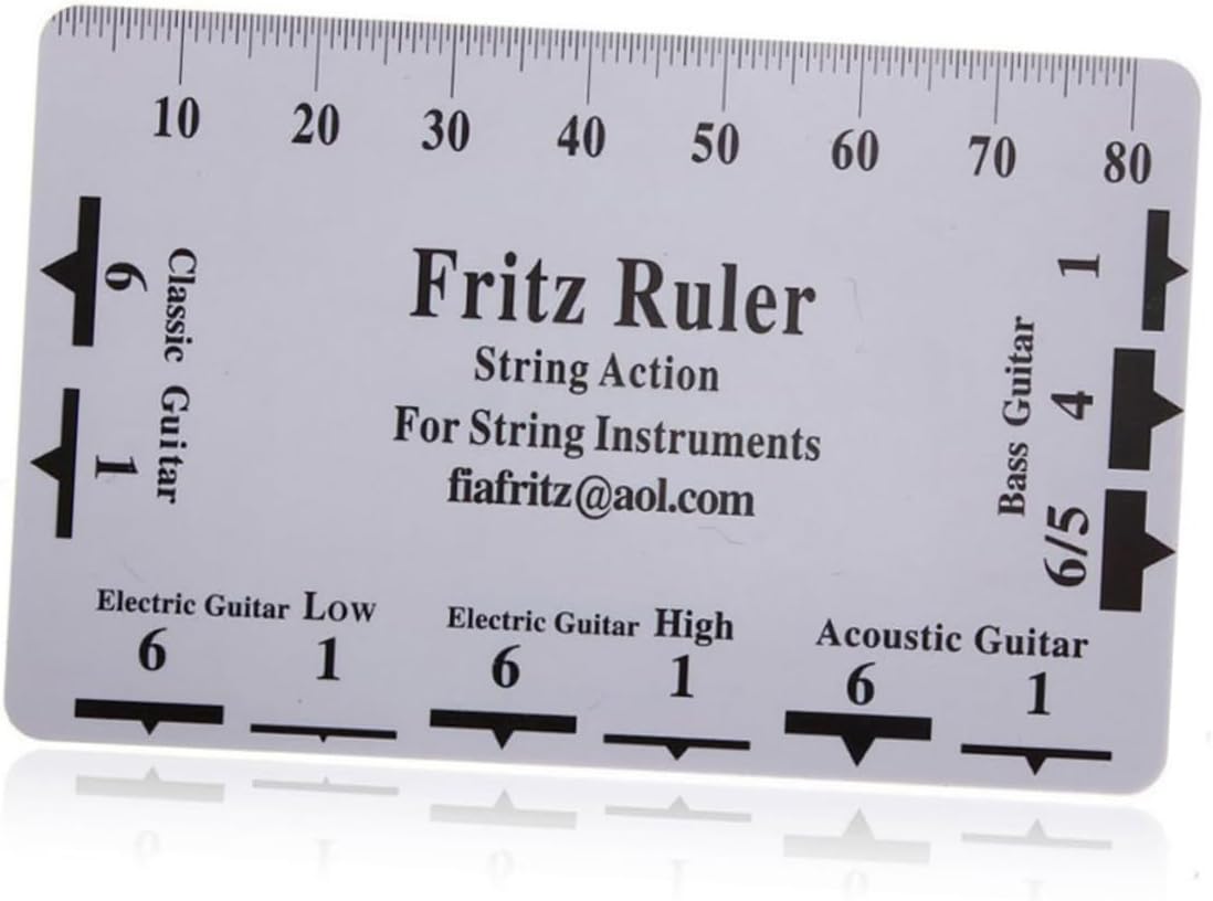 Abaodam Guitar Accessories Kit String Cutter Fret File Fingeraord Guard Action Ruler Guitar Frets Tool Set
