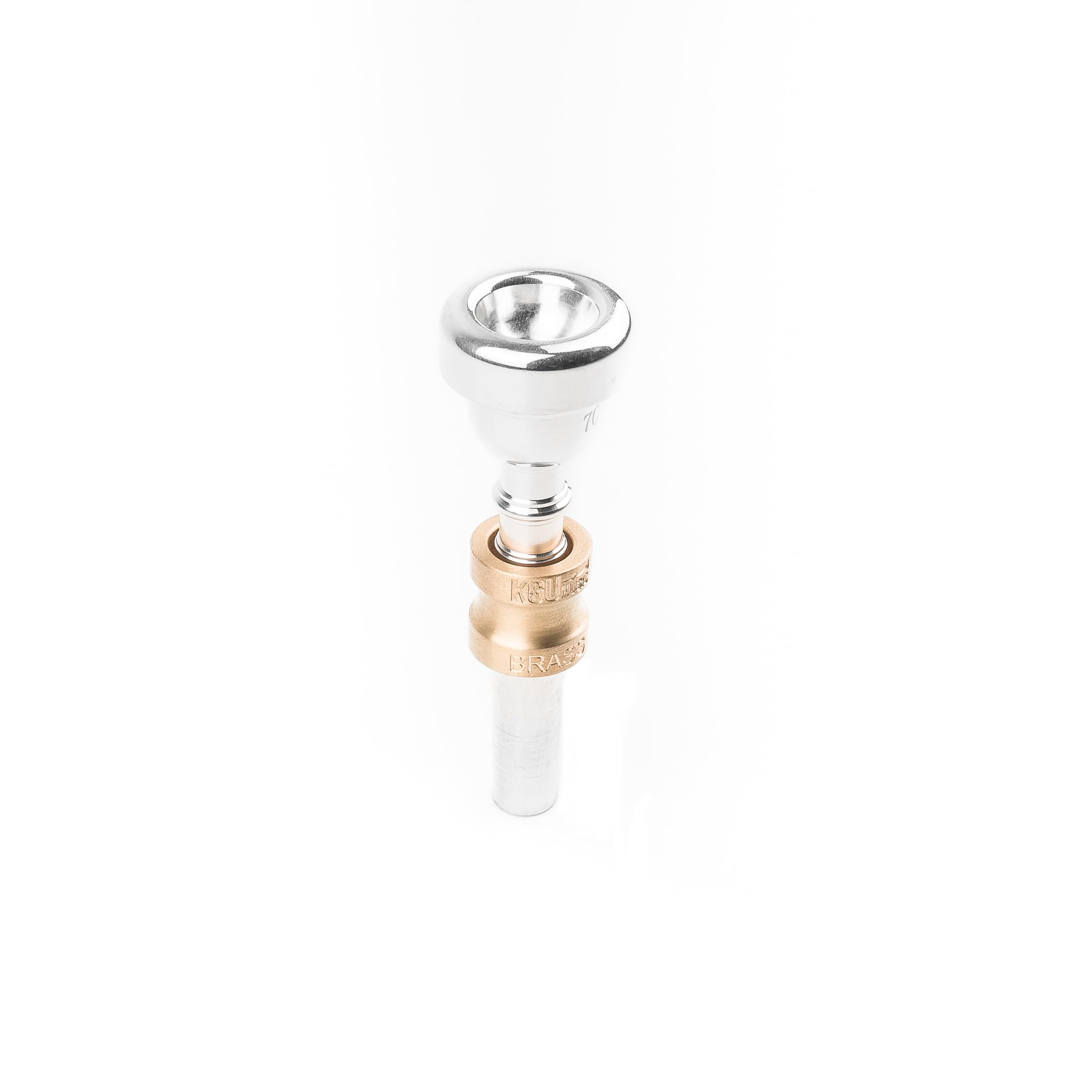 Mouthpiece SMALL Shank Booster for TROMBONE. Brass Accessory. Tone enhancer (Silver plated)