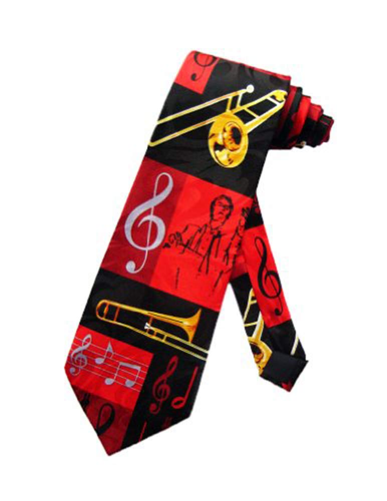 BUYYOURTIES Mens Musical Wind Instrument Neck Tie
