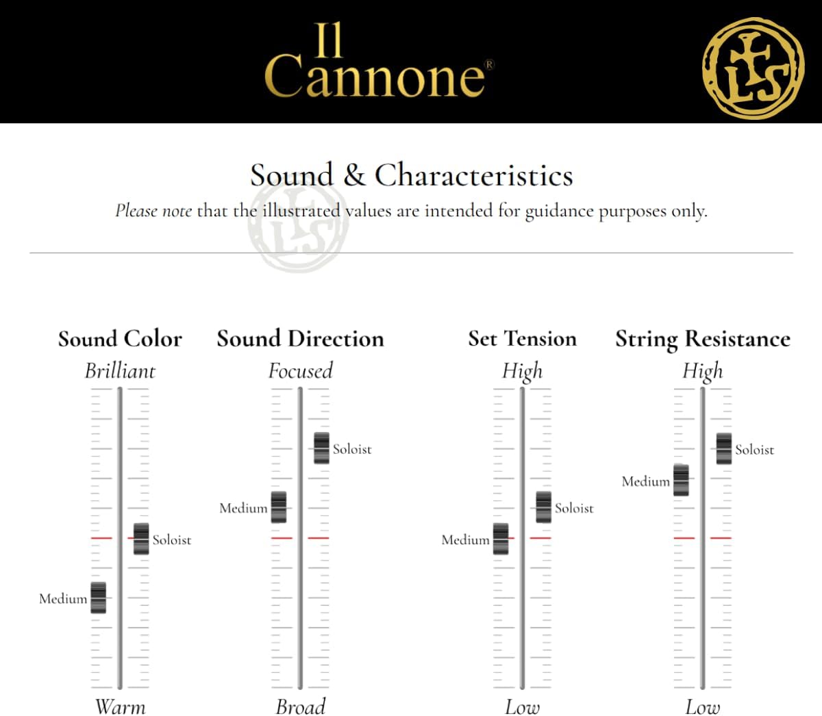 Il CANNONE Violin Set Medium