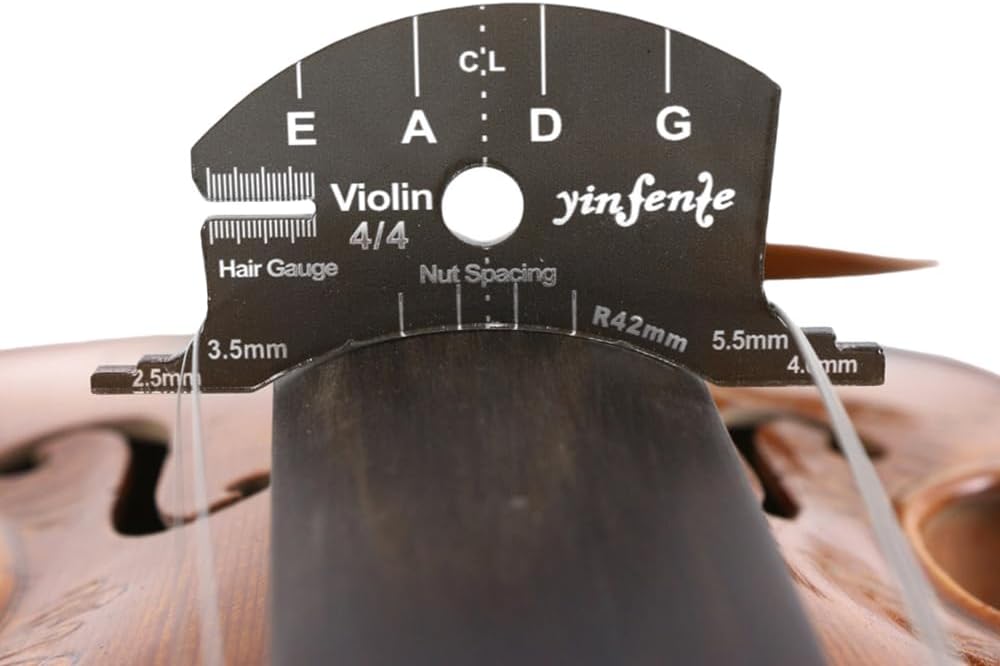 4/4 Violin Bridge Template 4/4 Fingerboard Scraper Making Template Repair Reference Tools for Luthiers Violin Making Tools