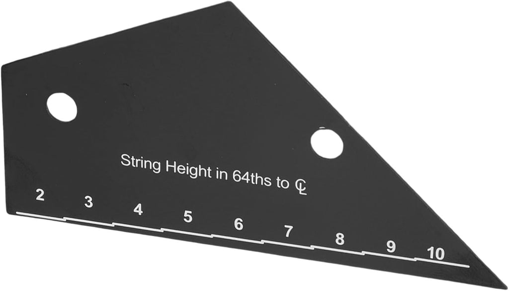 Jiawu Guitar String Action Ruler, Stainless Steel Precise Inch Metric 64ths Truss Rod Measurement Tool, Guitar Setup Kit with String Height and Pickup Height Rulers for Electric