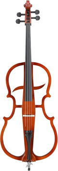 4/4 Full Size Electric Cello,Includes Bag, Bow, Rosin & Headphones, Electric Cello for Beginnerser