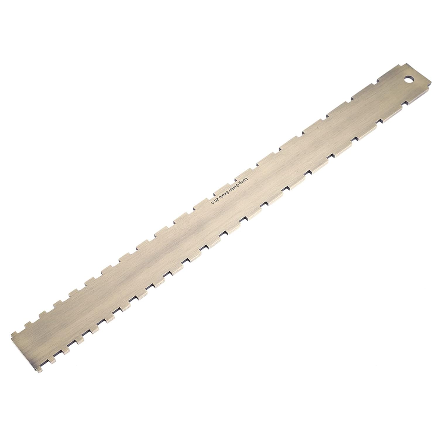 flexman Notched Straight Edge Guitar Luthiers Tool, Dual Scale String Action Ruler Gauge, Fret Rocker String Height Gauge for Guitars Neck Leveling