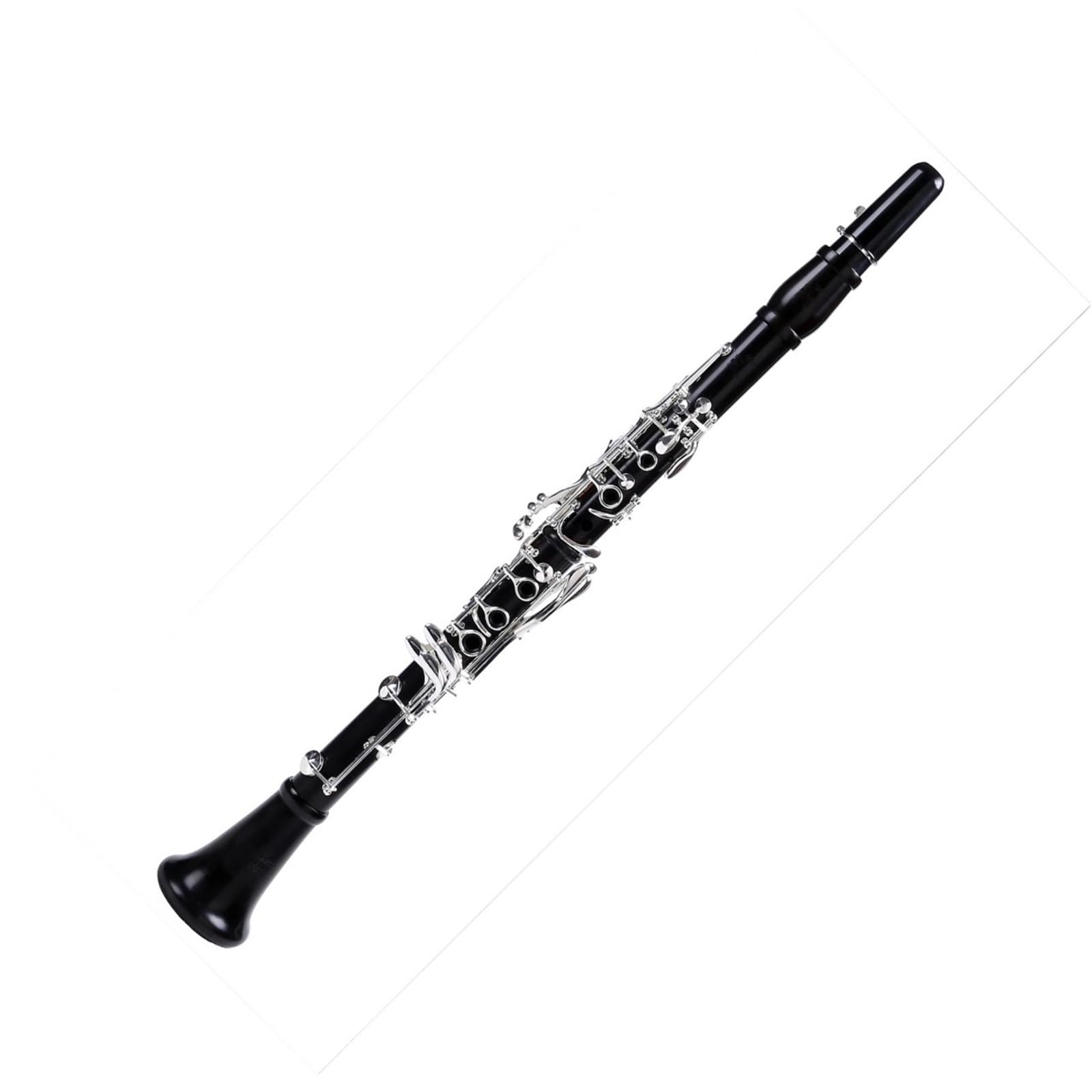 Professional Bb 17 Key Silver Plated Ebony Clarinet 18 Keys Clarinet(18 keys)