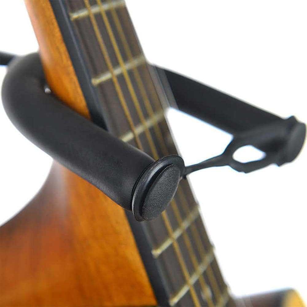 Adjustable Cello & Guitar Stand with Bow Holder - Lightweight, Foldable, Sturdy Steel Design for Acoustic/Electric Instruments
