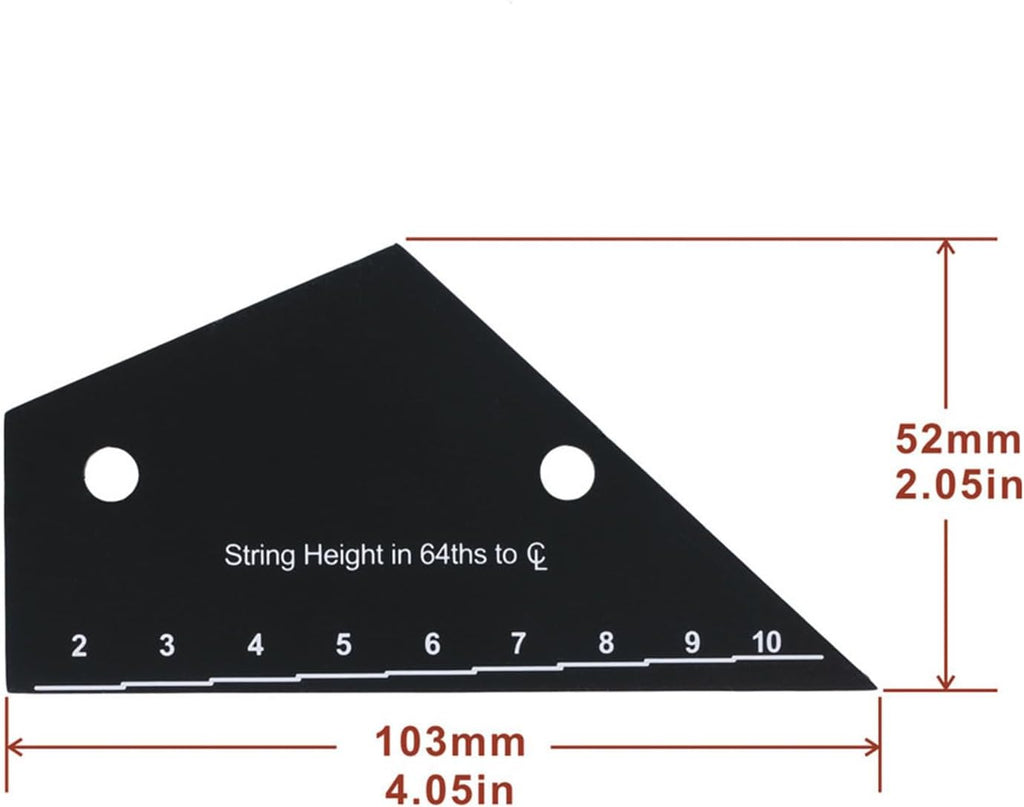 String Action Ruler Precision Luthier Tools | String Action Gauge Guitar Tools for Setup for Acoustic Electric Violin Instrument Repair Maintenance Fret Leveling