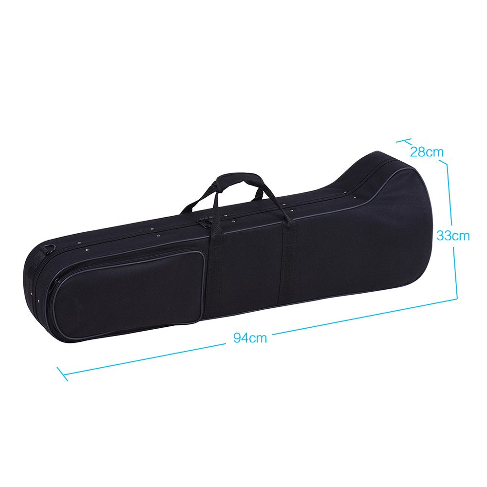 Trumpet Alto Trombone Brass Bb Tone B Flat Woodwind Instrument with Cupronickel Mouthpiece Cleaning Stick Case (Gold)