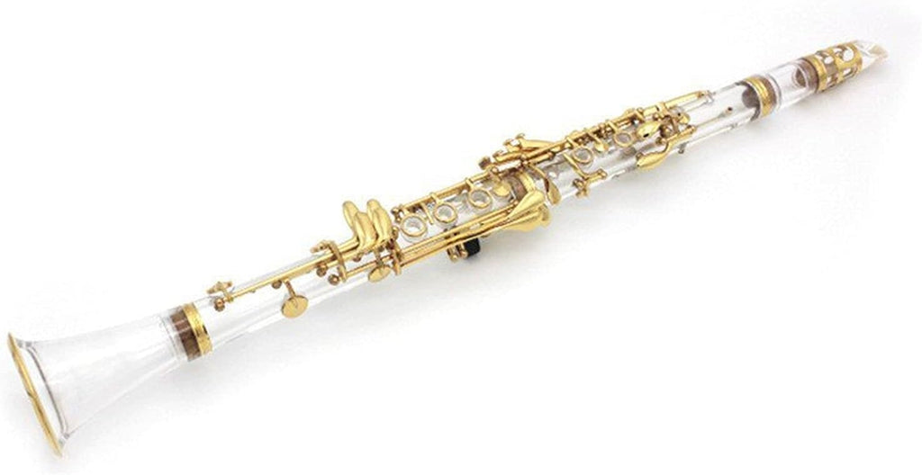 Standard Clarinet Performance Level Transparent B- flat Crystal Glass Clarinet B Large Clarinet Western Wind Instrument Beginner Clarinet