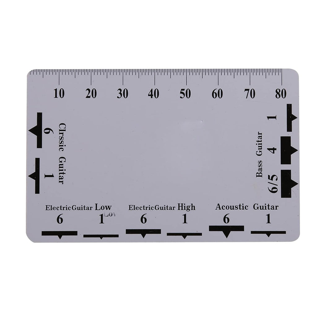 Guitar String Action Gauge Ruler Measuring Tools Guitar Accessories 2Pcs