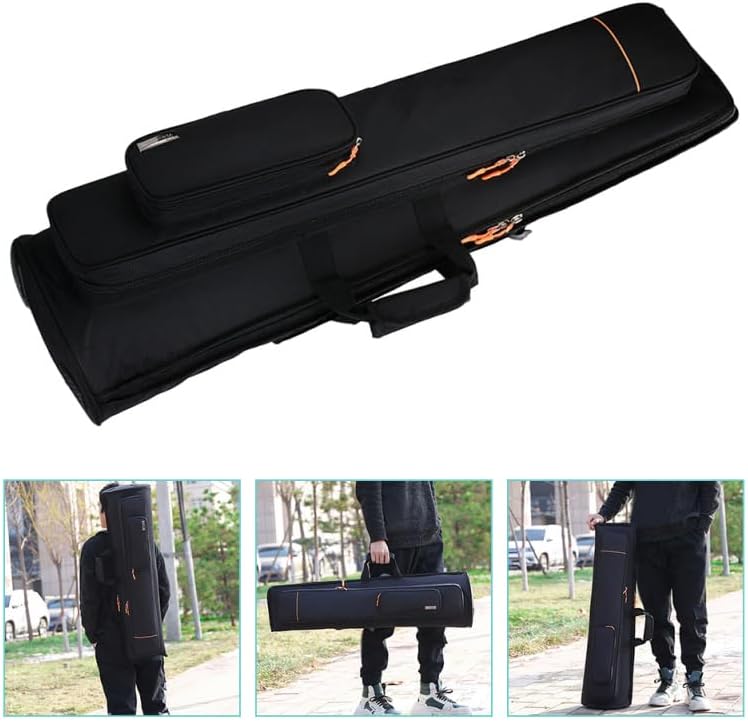 Totority Oxford Cloth Trombone Bag Double Shoulder Design Thickened Protective Musical Instrument Carrying Case for Trombone