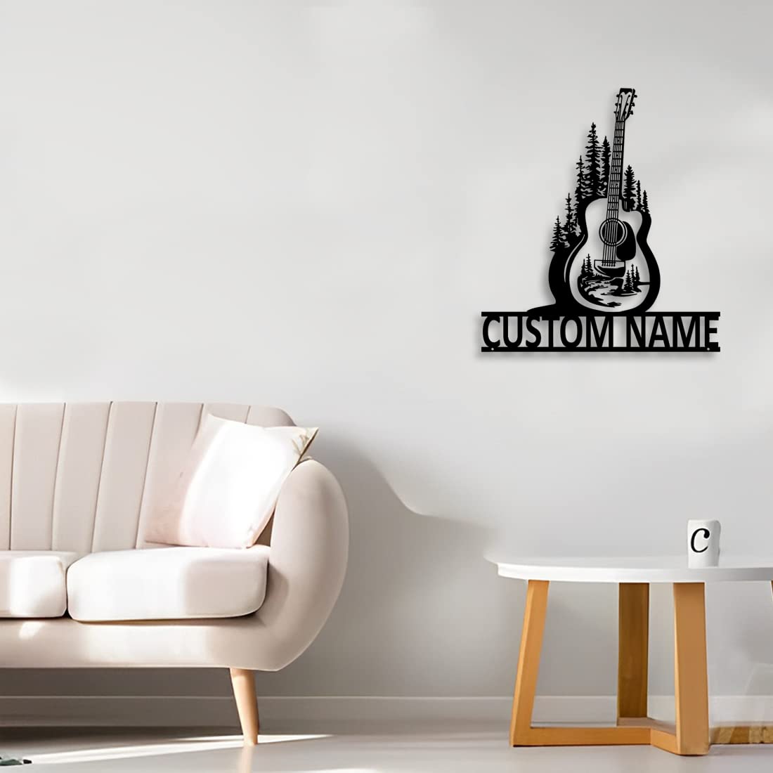 Personalzied Guitarist Name Wall Sign LED Lights Custom Cello Wall Art Music Neon Sign Electric Guitar Night Light Rock DJ LED Lamp Music Studio Plaque Musical Shed Name Plaque for Teacher
