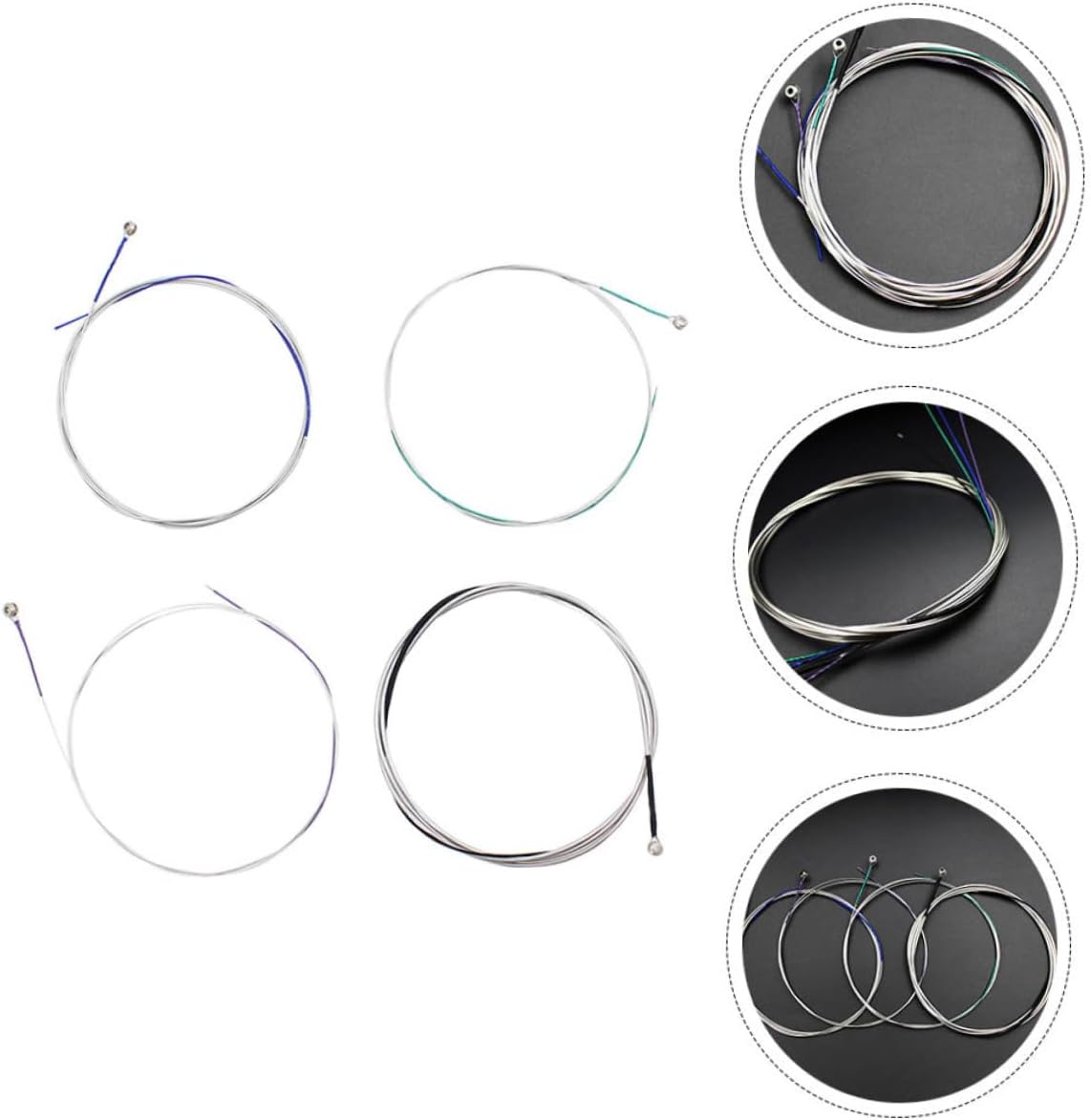VICASKY 4pcs Strings Cello Strings Electric Cello Violoncello Strings Cello Strings 4/4 Full Set Cello Replacement Strings Cello Instrument String Cello Accessories Cello Using Accessory