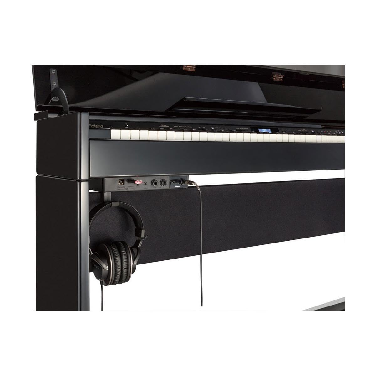 Roland DP-603 88-key Digital Piano with Authentic Grand Piano Touch and Bluetooth, Polished Ebony (DP-603-PE)