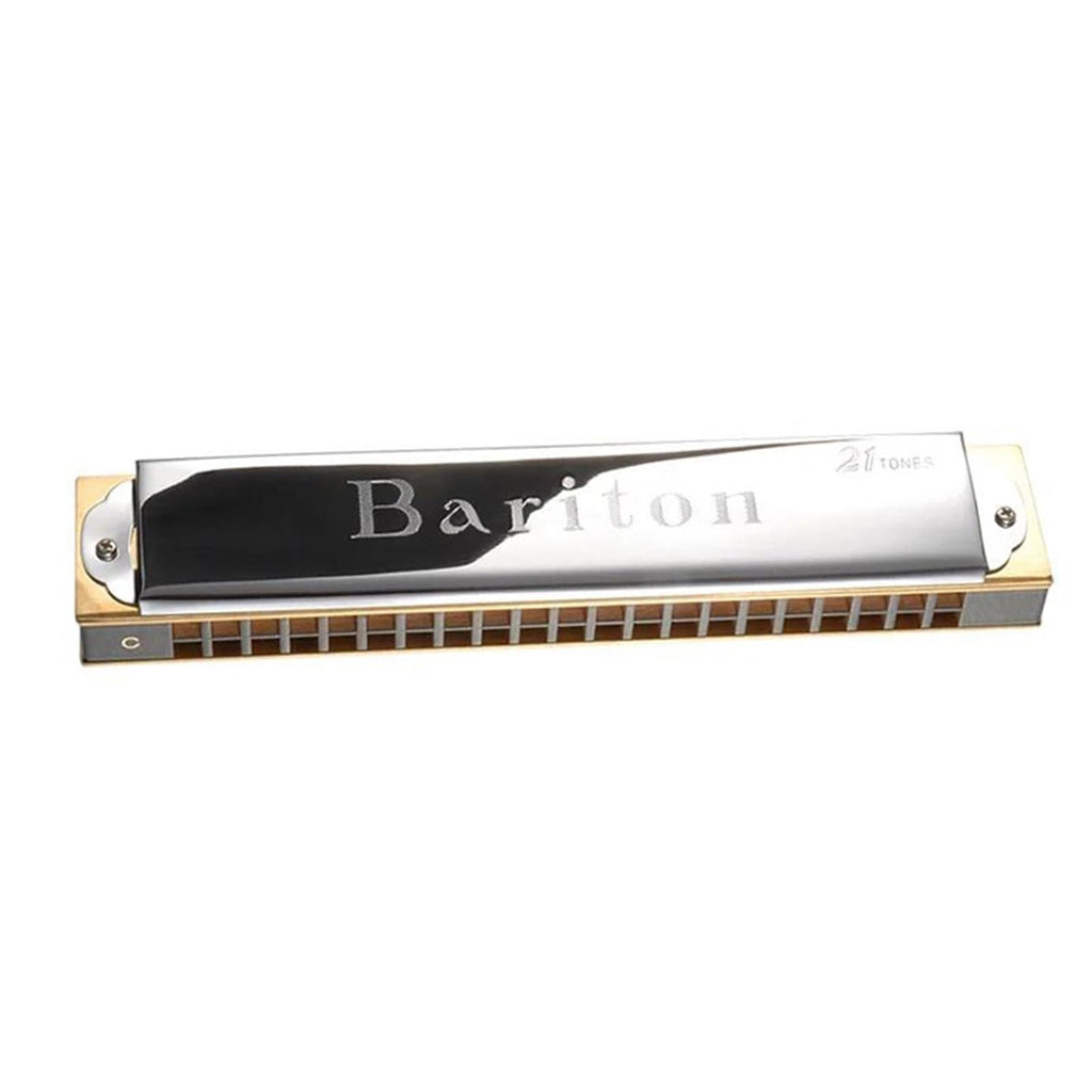 Professional Harmonica Bariton Harmonica 21 Tones 21 Holes Mouth Organ Professiona Armonica Wood Comb Harp Key Of C Musical Instruments(C sharp)