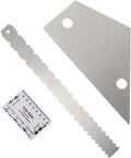 3Pcs Guitar Measuring Tool Set String Action Ruler Neck Notched Straight Edge Compact Lightweight for Fretboard Straightness String Height Measurement