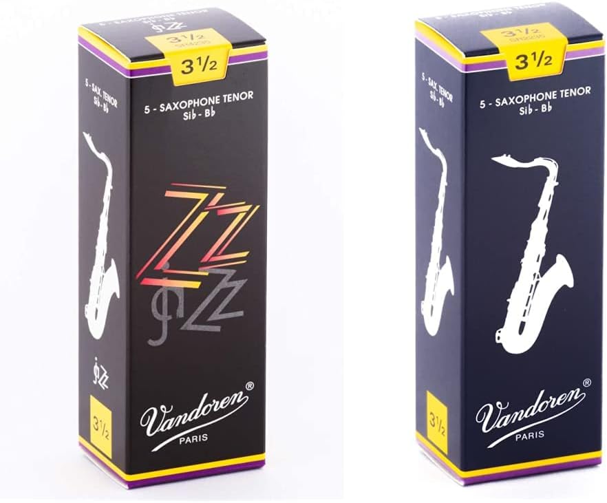 Vandoren SR423 Tenor Sax ZZ Reeds Strength 3; Box of 5