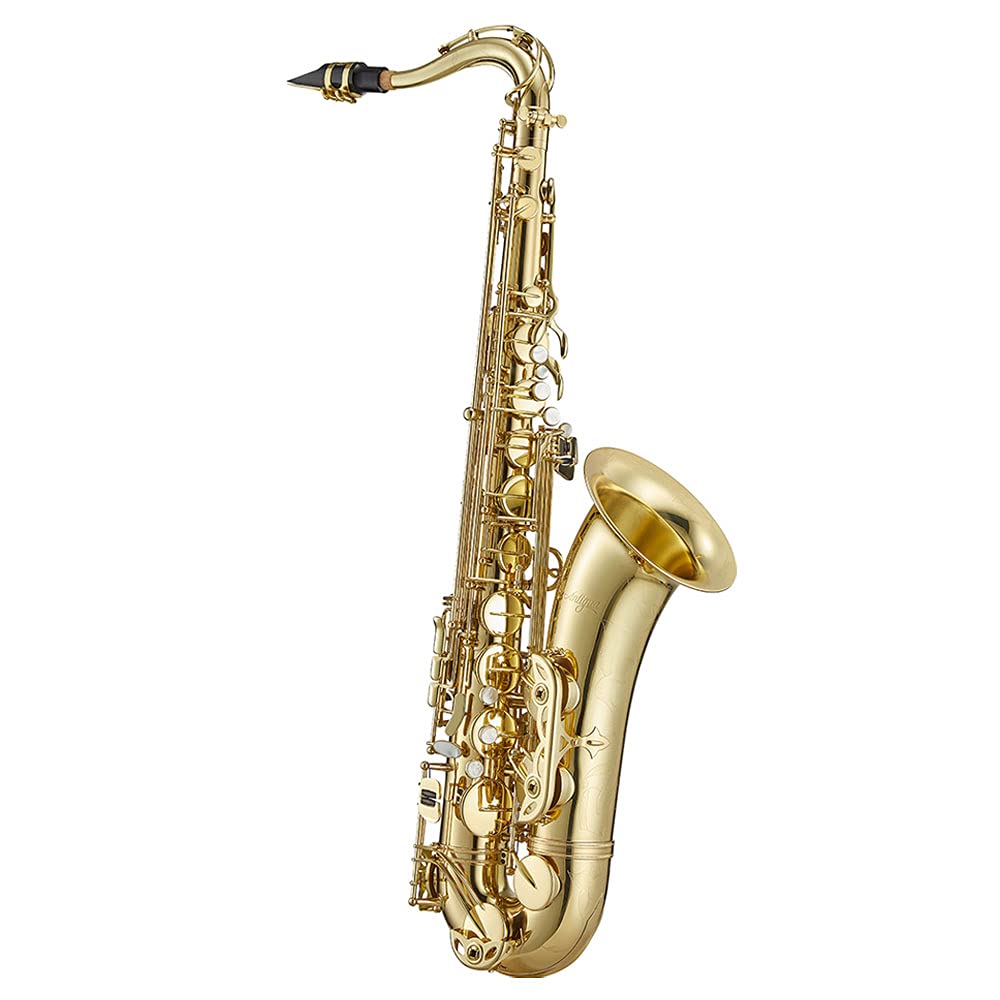 Antigua Winds PowerBell Professional Bb Tenor Saxophone(Yellow brass with lacquered finish/enlarged bell/new neck design/ergonomic design/hand engraving/ABS case)/WRTS4248LQ